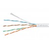 Cabeus UTP-4P-Cat.5e-SOLID-LSZH-WH Кабель витая пара UTP (U/UTP), кат 5e, 4 пары (24 AWG), одножильный, белый, LSZH (305м)
