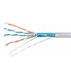 Cabeus FTP-4P-Cat.5e-SOLID-GY Кабель витая пара экранированная FTP (F/UTP), категория 5e, 4 пары 0,51мм (24 AWG), одножильный, экран - фольга Cabeus FTP-4P-Cat.5e-SOLID-GY Кабель витая пара экранированная FTP (F/UTP), категория 5e, 4 пары 0,51мм (24 AWG), одножильный, экран - фольга