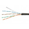 Cabeus UTP-4P-Cat.5e-SOLID-BK Кабель витая пара UTP (U/UTP), категория 5e, 4 пары 0,51мм (24 AWG), одножильный, черный (305 м)