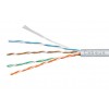 Cabeus UTP-4P-Cat.5e-SOLID-LSZH-GY Кабель витая пара UTP (U/UTP), категория 5e, 4 пары (24 AWG), одножильный, серый, LSZH (Low Smoke Zero Halogen)