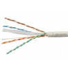 Cabeus UTP-4P-Cat.6-SOLID-LSZH-GY-100 Кабель витая пара UTP (U/UTP), категория 6, 4 пары (23 AWG), одножильный, LSZH нг(А)-HF, серый (100 м)