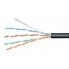 Cabeus UTP-4P-Cat.5e-SOLID-OUT-PE-UV-50 Кабель витая пара UTP (U/UTP), категория 5e, 4 пары (24 AWG), одножильный, для внешней прокладки, PE-UV (50 м)