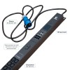 Cabeus SMART-PDU-16-1P-36C13-6C19-I309-CM Блок распределения питания, вертикальный, 36 розеток IEC 3 Cabeus SMART-PDU-16-1P-36C13-6C19-I309-CM Блок распределения питания, вертикальный, 36 розеток IEC 3