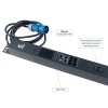 Cabeus SMART-PDU-16-1P-36C13-6C19-I309-M Блок распределения питания, вертикальный, 36 розеток IEC 32