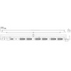 Cabeus SMART-PDU-32-3P-24C13-12C19-I309-CM Блок распределения питания, вертикальный, 24 розеток IEC