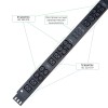 Cabeus SMART-PDU-32-3P-24C13-12C19-I309-M Блок распределения питания, вертикальный, 24 розеток IEC 3