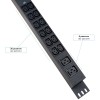 Cabeus SMART-PDU-32-3P-36C13-6C19-I309-M Блок распределения питания, вертикальный, 36 розеток IEC 32