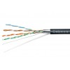 Cabeus FTP-4P-Cat.5e-SOLID-OUT-PE-UV-20 Кабель витая пара экранированная FTP (F/UTP), категория 5e, 4 пары (24 AWG), одножильный, экран - фольга