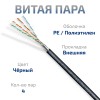 Cabeus FTP-4P-Cat.5e-SOLID-OUT-PE-UV-20 Кабель витая пара экранированная FTP (F/UTP), категория 5e, 4 пары (24 AWG), одножильный, экран - фольга