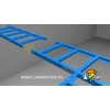 Lanmaster LAN-LTS-L50-GY Соединитель угловой 50 мм для стального лестничного лотка, серый