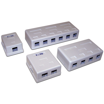 Настенная коробка на 2 порта для Keystone TWT-SA2-WH