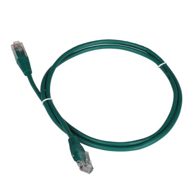 Патч-корд RJ45 - RJ45, 4 пары, UTP, категория 5е, 2 м, зеленый, TWT TWT-45-45-2.0-GN