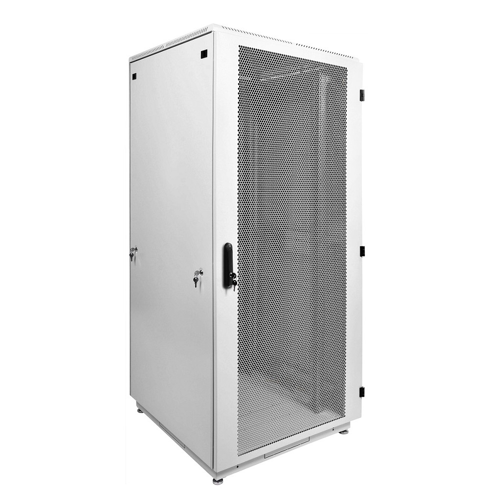 Шкаф серверный напольный ЦМО ШТК-М 42U 2030х800х1000 перфорированная дверь 2 шт черный ШТК-М-42.8.10-44АА-9005