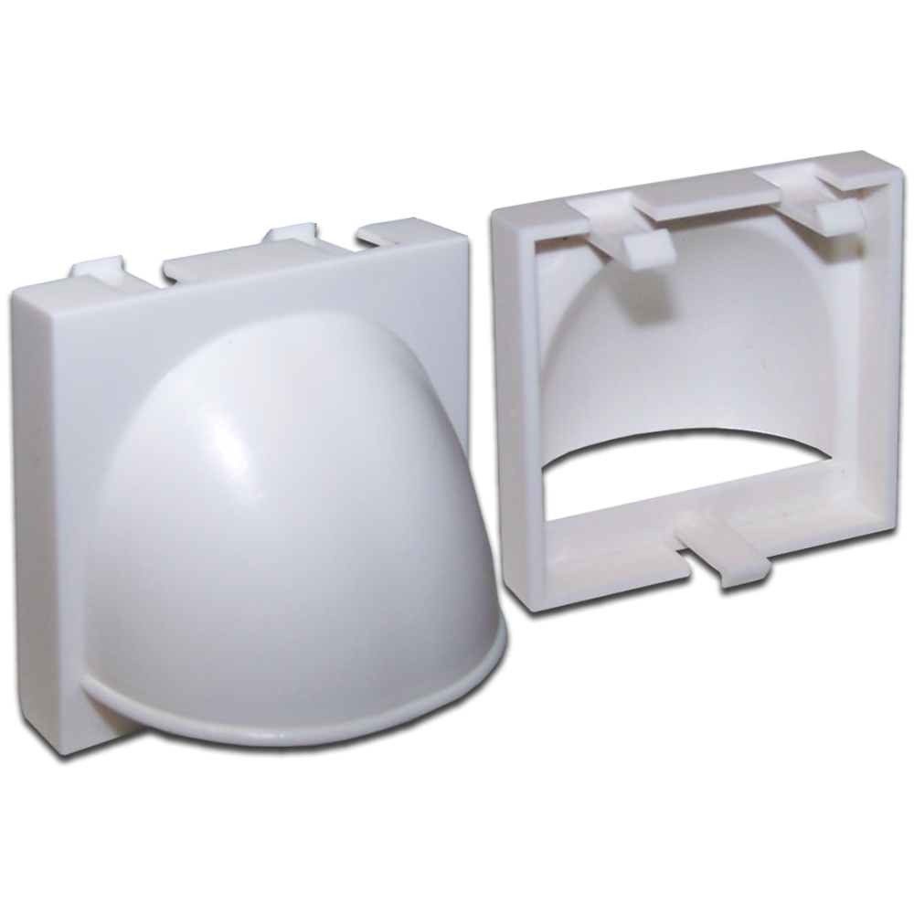 Lanmaster LAN-SIP-23CO-WH Кабельный ввод открытый, 45х45, белый