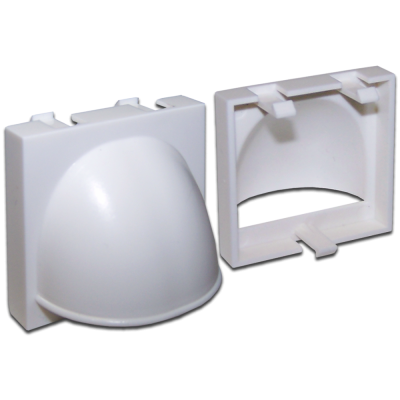 Lanmaster LAN-SIP-23CO-WH Кабельный ввод открытый, 45х45, белый