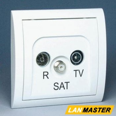 Lanmaster LAN-EC45x45-TV-BRZ TV-розетка, 45х45, бронза