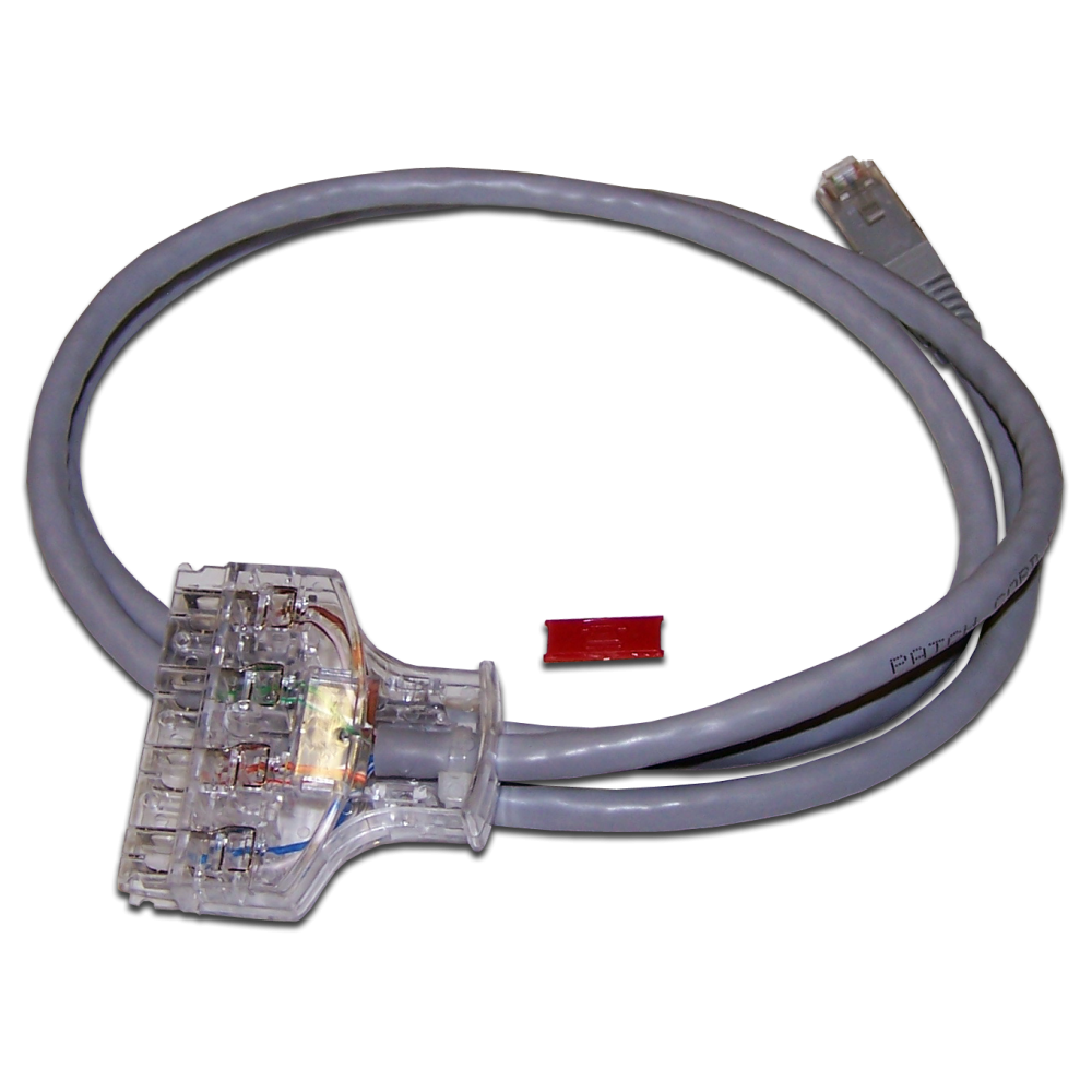 Lanmaster LAN-45-P4-1.0/6 Патч-корд 110 тип - RJ45, 4 пары, UTP, кат 6, 1 м, LANMASTER