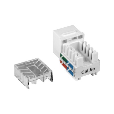 Модуль Keystone RJ45, кат.5e, UTP, 90 градусов, белый, TWT-OK45UTP/5E-WH