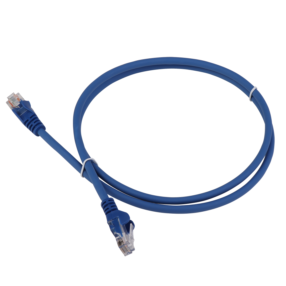 Lanmaster LAN-PC45/U5E-0.5-BL Патч-корд RJ45 - RJ45, 4 пары, UTP, категория 5е, 0.5 м, синий, LSZH, LANMASTER