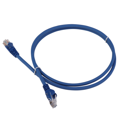 Lanmaster LAN-PC45/U5E-0.5-BL Патч-корд RJ45 - RJ45, 4 пары, UTP, категория 5е, 0.5 м, синий, LSZH, LANMASTER