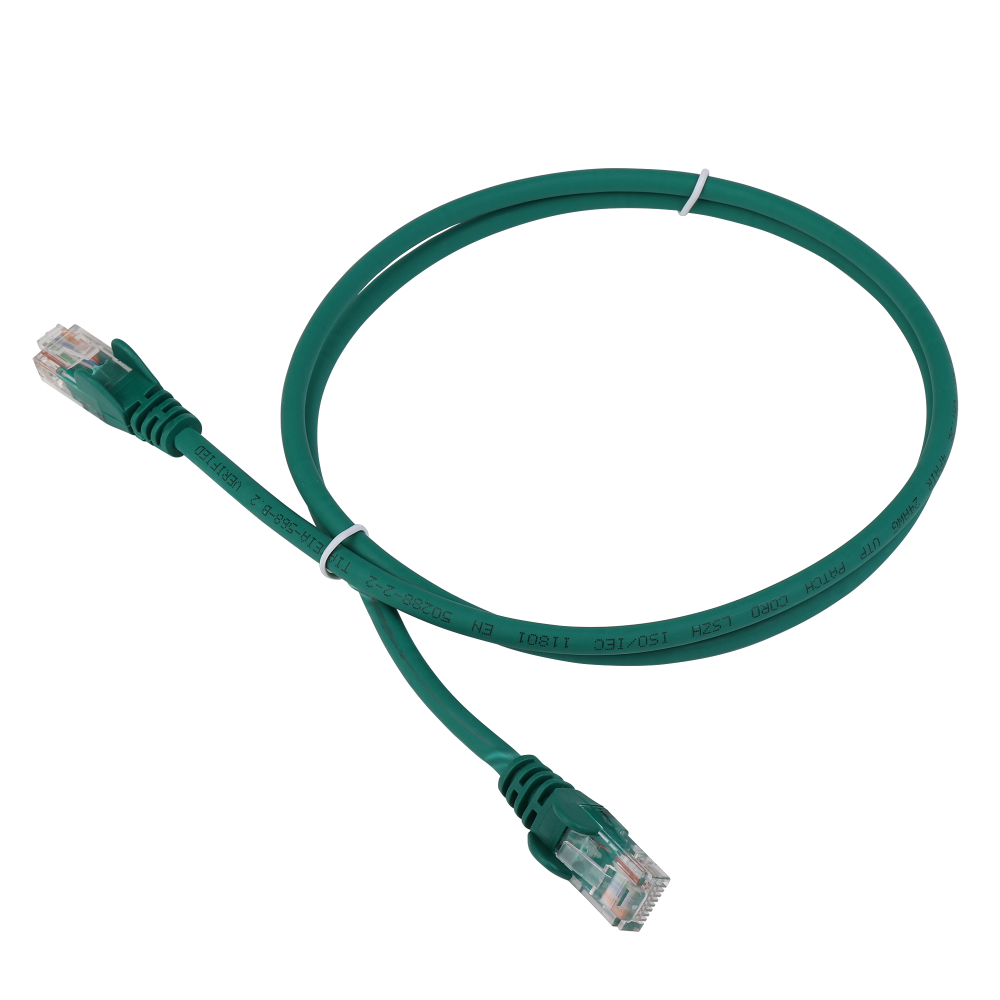 Lanmaster LAN-PC45/U5E-1.0-GN Патч-корд RJ45 - RJ45, 4 пары, UTP, категория 5е, 1 м, зеленый, LSZH, LANMASTER