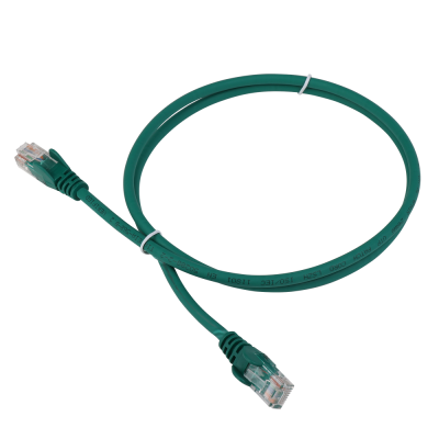 Lanmaster LAN-PC45/U5E-1.0-GN Патч-корд RJ45 - RJ45, 4 пары, UTP, категория 5е, 1 м, зеленый, LSZH, LANMASTER