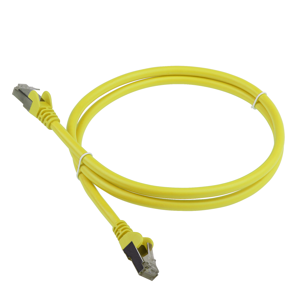 Lanmaster LAN-PC45/S6-0.5-YL Патч-корд RJ45 - RJ45, 4 пары, FTP, категория 6, 0.5 м, желтый, LSZH, LANMASTER