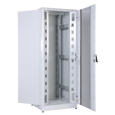 Шкаф напольный кроссовый, 33U, 800х800, дверь стекло, задняя дверь металл