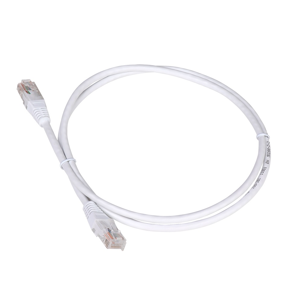 Патч-корд RJ45 - RJ45, 4 пары, UTP, категория 5е, 10 м, белый, TWT TWT-45-45-10-WH