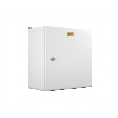 Шкаф электротехнический настенный Elbox EMW IP66 600х500х210 сплошная металлическая дверь серый	EMW-600.500.210-1-IP66