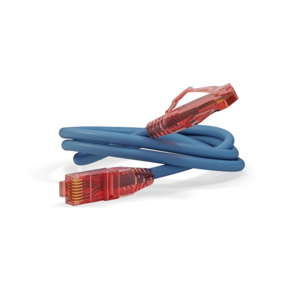 PC-LPM-UTP-RJ45-RJ45-C5e-0.5M-LSZH-BL Патч-корд U/UTP, Cat.5e, LSZH, 0.5 м, синий Hyperline