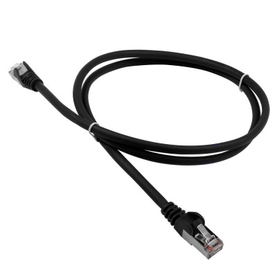 Lanmaster LAN-PC45/S5E-0.5-BK Патч-корд RJ45 - RJ45, 4 пары, FTP, категория 5е, 0.5 м, черный, LSZH, LANMASTER