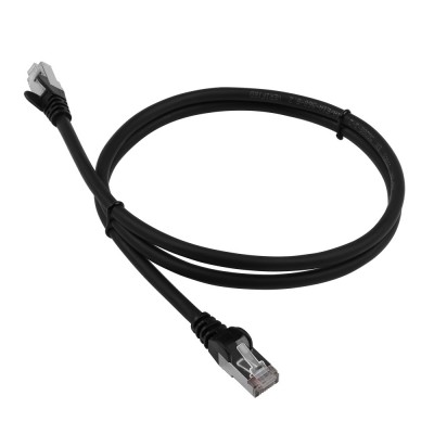 Lanmaster LAN-PC45/S5E-1.0-BK Патч-корд RJ45 - RJ45, 4 пары, FTP, категория 5е, 1 м, черный, LSZH, LANMASTER