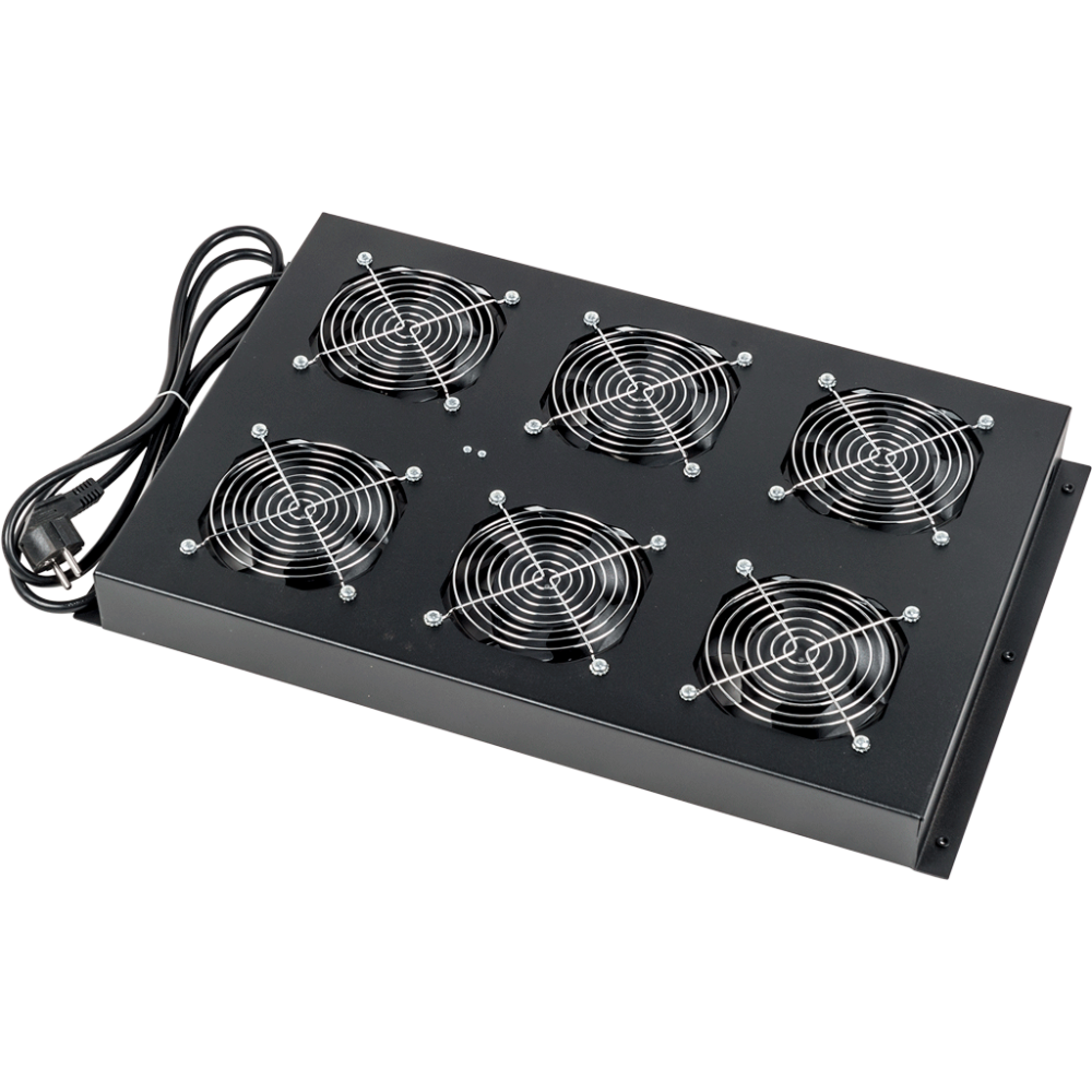 Lanmaster LAN-DC-CB-FAN6-10 Блок 6-ти вентиляторов в крышу шкафа LANMASTER DCS глубиной 1070/1200 мм