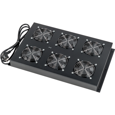 Lanmaster LAN-DC-CB-FAN6-10 Блок 6-ти вентиляторов в крышу шкафа LANMASTER DCS глубиной 1070/1200 мм