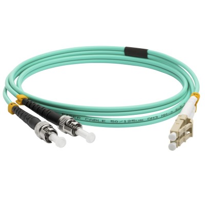 Lanmaster LAN-2LC-2ST/OM3-5.0 Патч-корд оптический, дуплексный, LC/PC-ST/PC, OM3, LSZH, 5.0 м