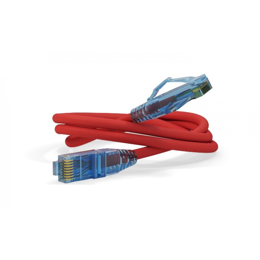 PC-LPM-UTP-RJ45-RJ45-C6-0.5M-LSZH-RD Патч-корд RJ45 - RJ45, 4 пары, UTP, категория 6, 0,5 м, красный, LSZH, Hyperline