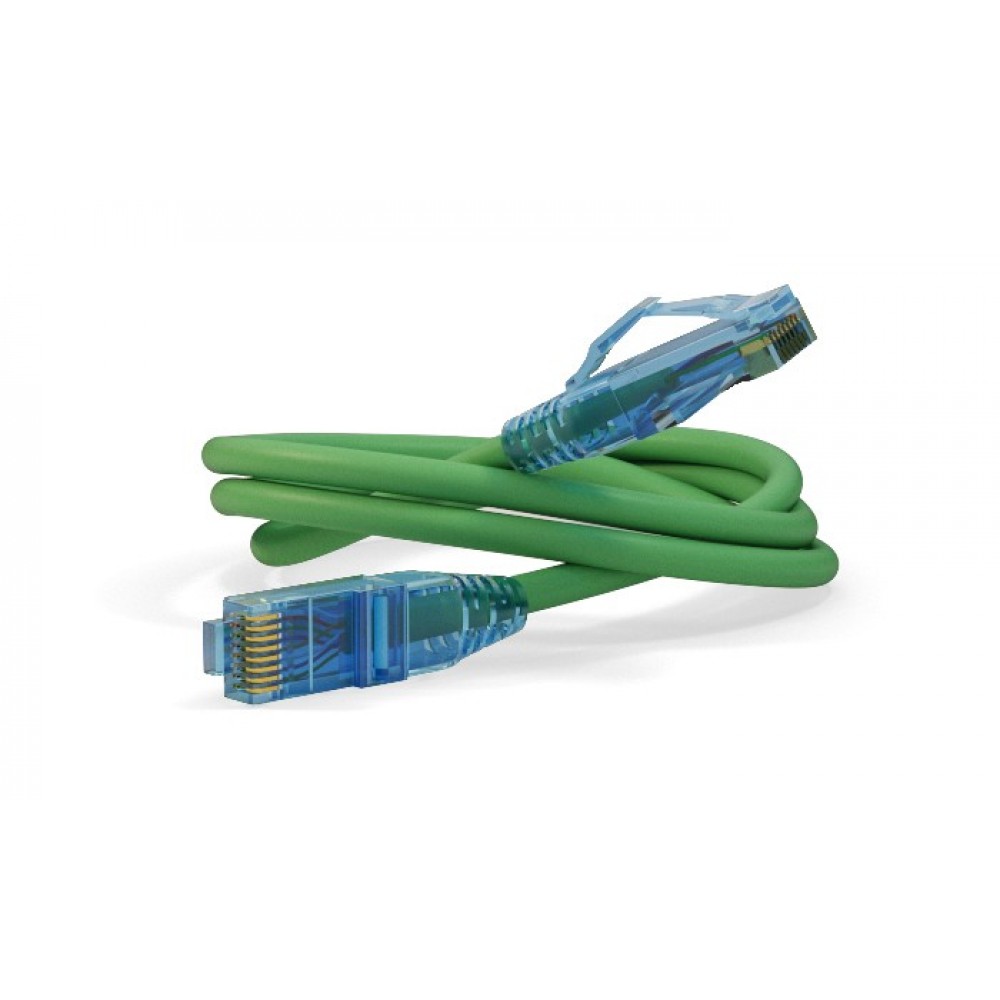 PC-LPM-UTP-RJ45-RJ45-C6-0.5M-LSZH-GN Патч-корд RJ45 - RJ45, 4 пары, UTP, категория 6, 0,5 м, зеленый, LSZH, Hyperline