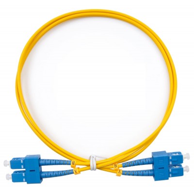 Патч-корд оптический TopLan, дуплексный, SC/UPC-SC/UPC, SM 9/125, 1,5 м, LSZH