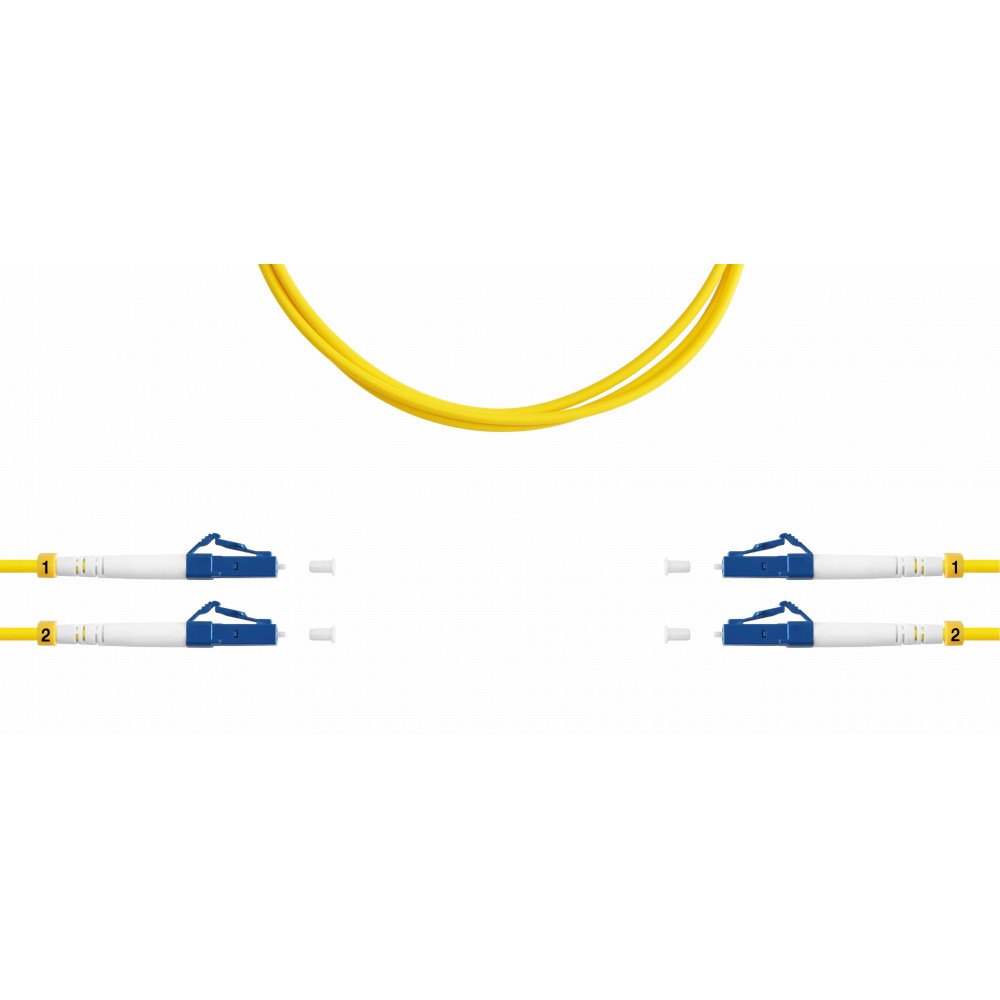 Патч-корд оптический TopLan, дуплексный, LC/UPC-LC/UPC, 657A1, 20 м, LSZH