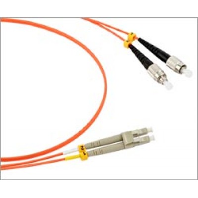 Патч-корд оптический , PVC, дуплексный, LC/UPC-FC/UPC, SM OS2, 10 м -2LC-2FC/SU-10