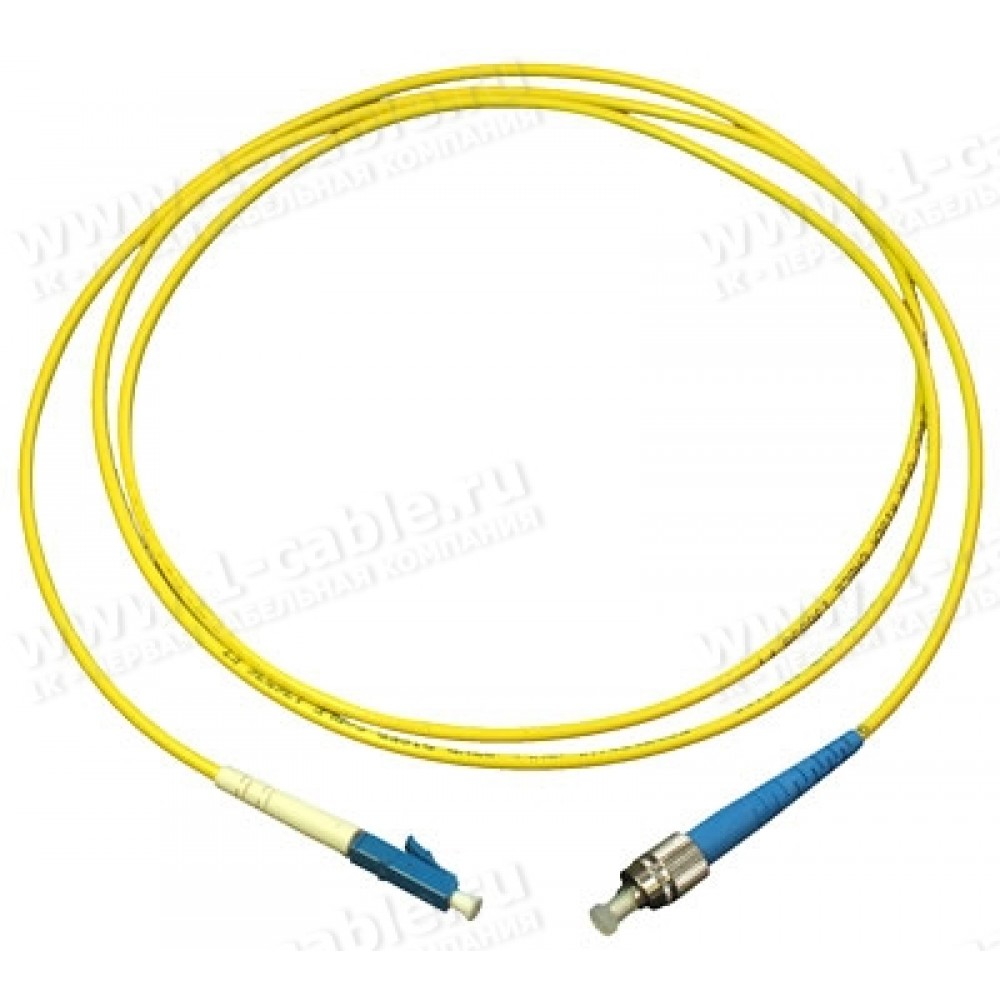 Патч-корд оптический , PVC, симплексный, LC/UPC-FC/UPC, SM OS2, 10 м     -LC-FC/SU-10