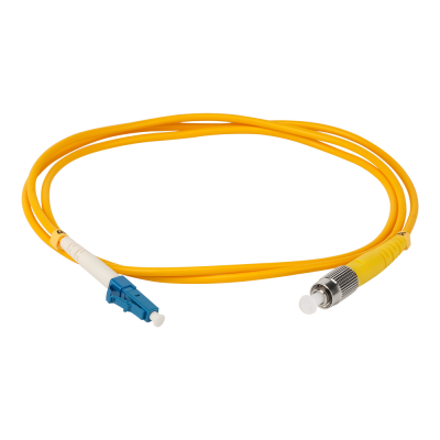 Патч-корд оптический , PVC, симплексный, LC/UPC-FC/UPC, SM OS2, 10 м     -LC-FC/SU-10