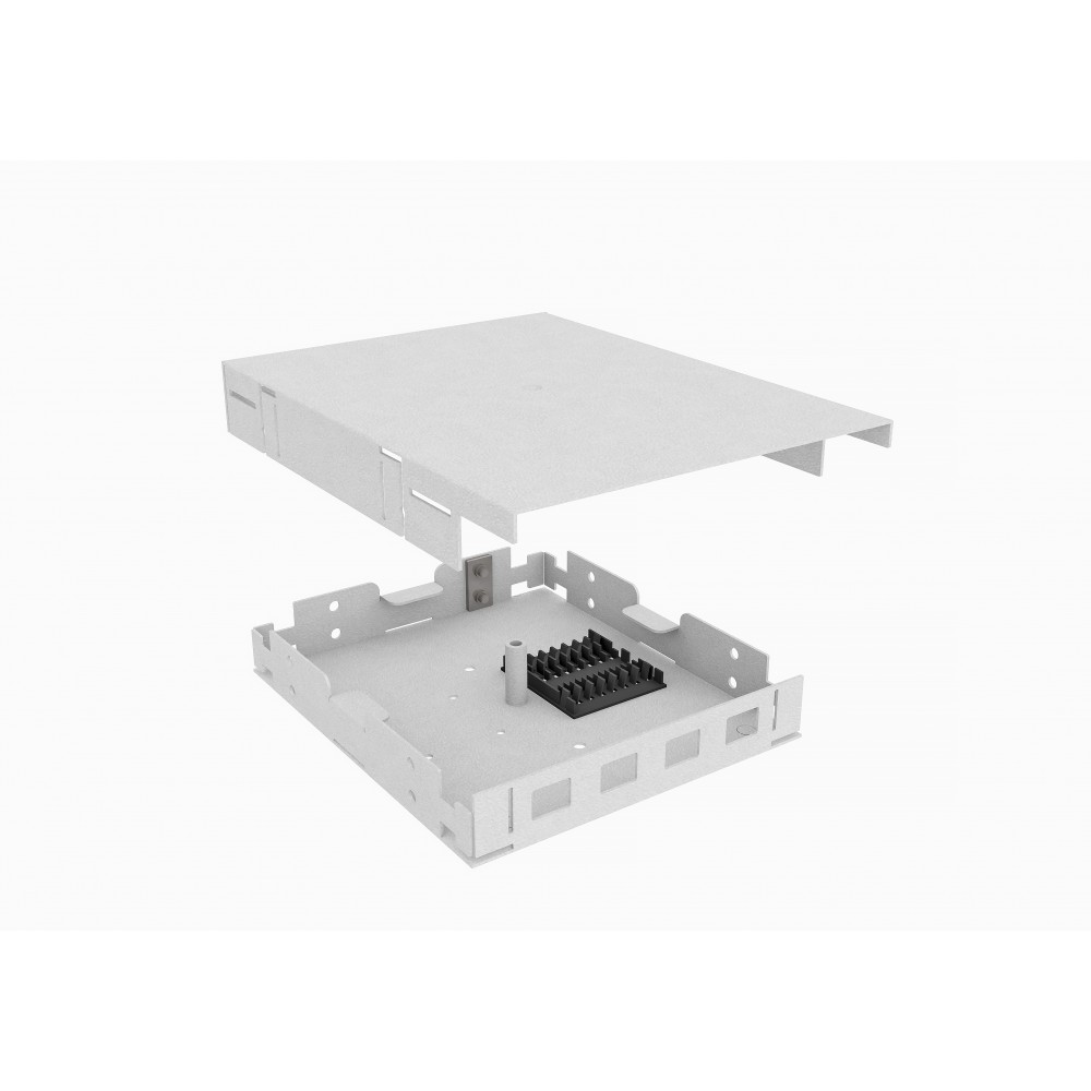 Кросс оптический, настенный, 4 SC/DLC адаптера, TopLAN