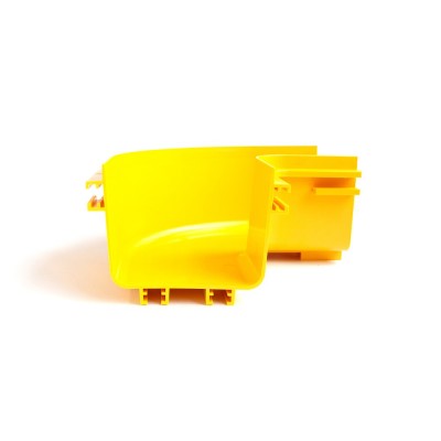 Lanmaster LAN-OT360-HC90 Горизонтальный поворот 90° оптического лотка 360 мм, желтый