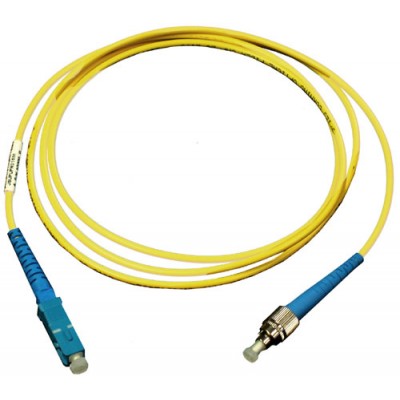 Патч-корд оптический , PVC, симплексный, ST/UPC-LC/UPC, SM OS2, 1.5 м -ST-LC/SU-1.5