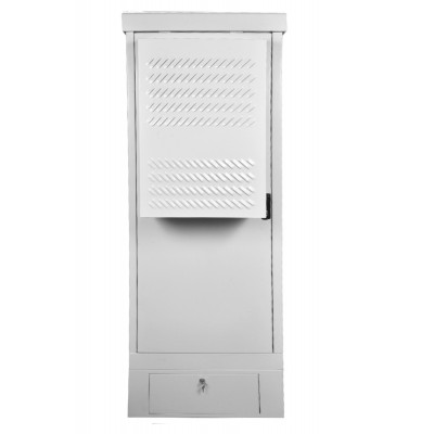 Шкаф уличный всепогодный укомплектованный напольный ЦМО ШТВ-1 IP54 30U 1575х745х630 дверь: двойная распашная, металл, цвет: серый ШТВ-1-30.7.6-К3АА-ТК