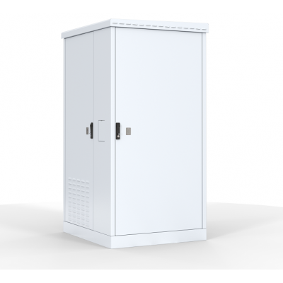 Шкаф уличный всепогодный напольный ЦМО ШТВ-2, IP65, 12U, 775х1000х600 мм (ВхШхГ), дверь: сплошная, цвет: светло-серый ШТВ-2-12.10.6-43А3