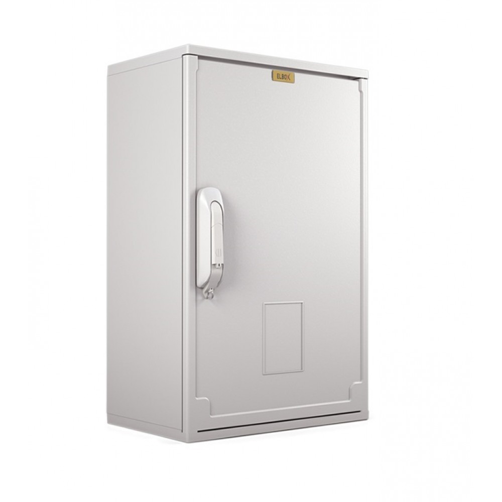 Шкаф электротехнический настенный Elbox EP IP44 400х400х250 сплошная дверь полиэстер серый EP-400.400.250-1-IP44