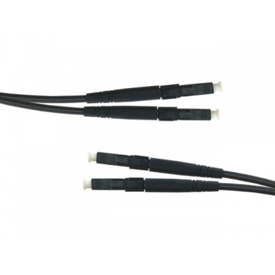 Патч-корд оптический TopLan, дуплексный, LC/PC-LC/PC, OM3, 50/125, 1 м, LSZH, черный